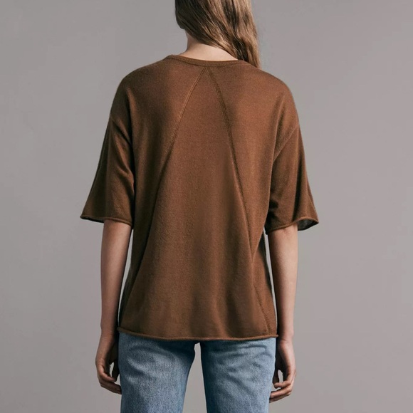 Rag & Bone Mandee Cashmere Short Sleeve Top - Picture 2 of 6